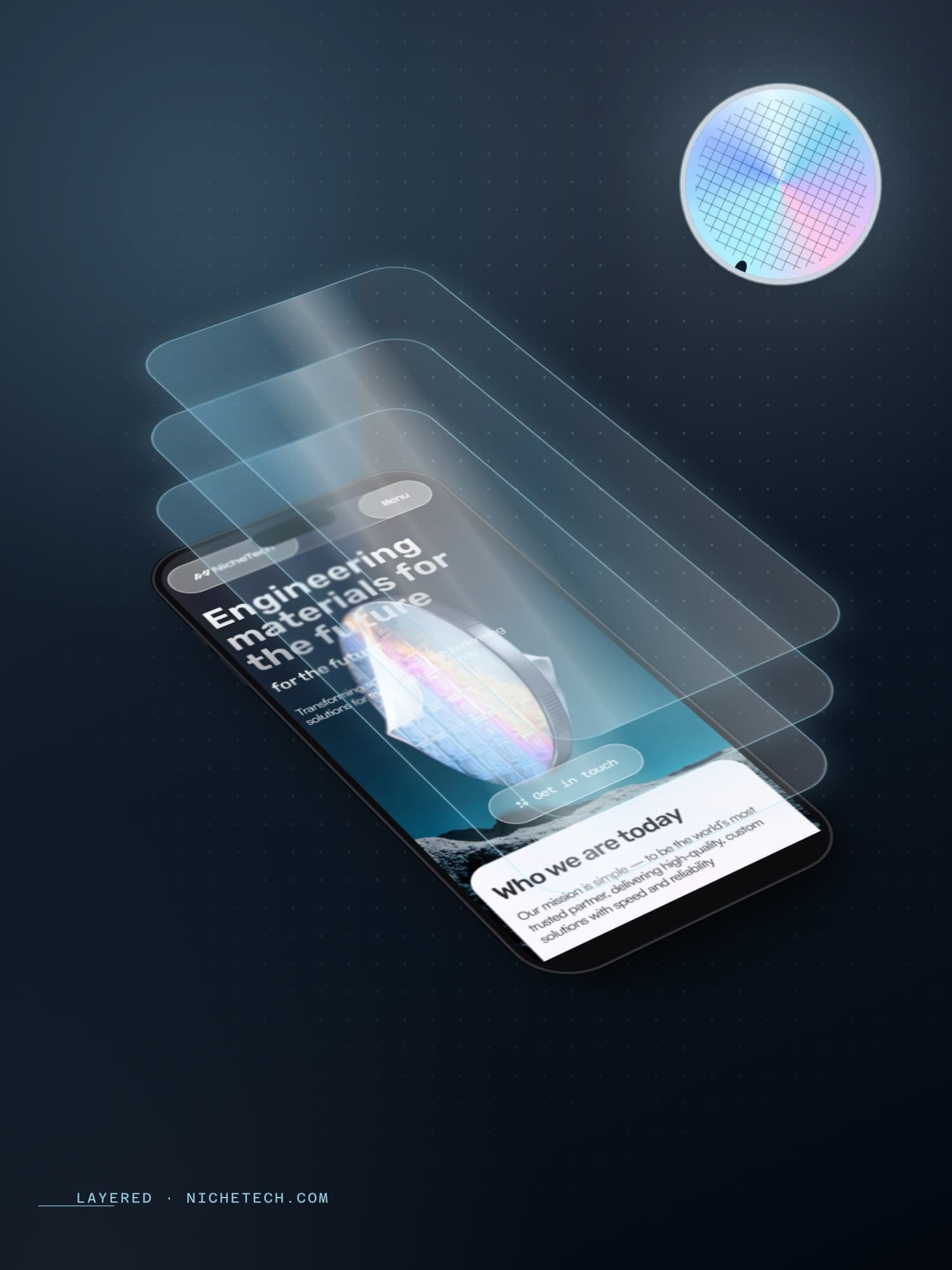 NicheTech website on mobile